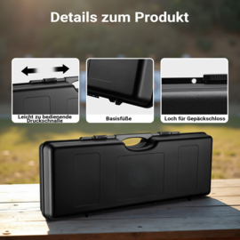Wapenkoffer | geweerkoffer - 88 x 34 x 13,5 cm - hardcase | schuimvulling