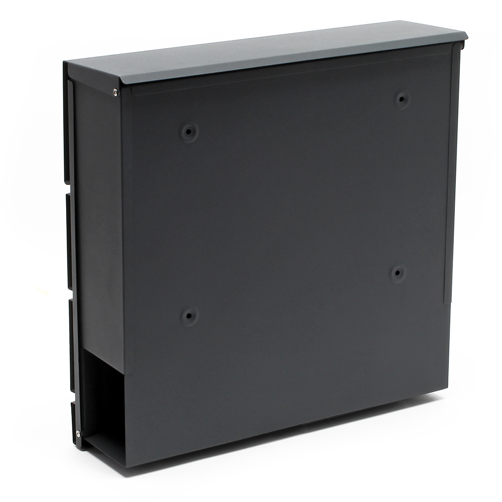 Moderne design brievenbus antraciet  - 370 x 105 x 370 mm