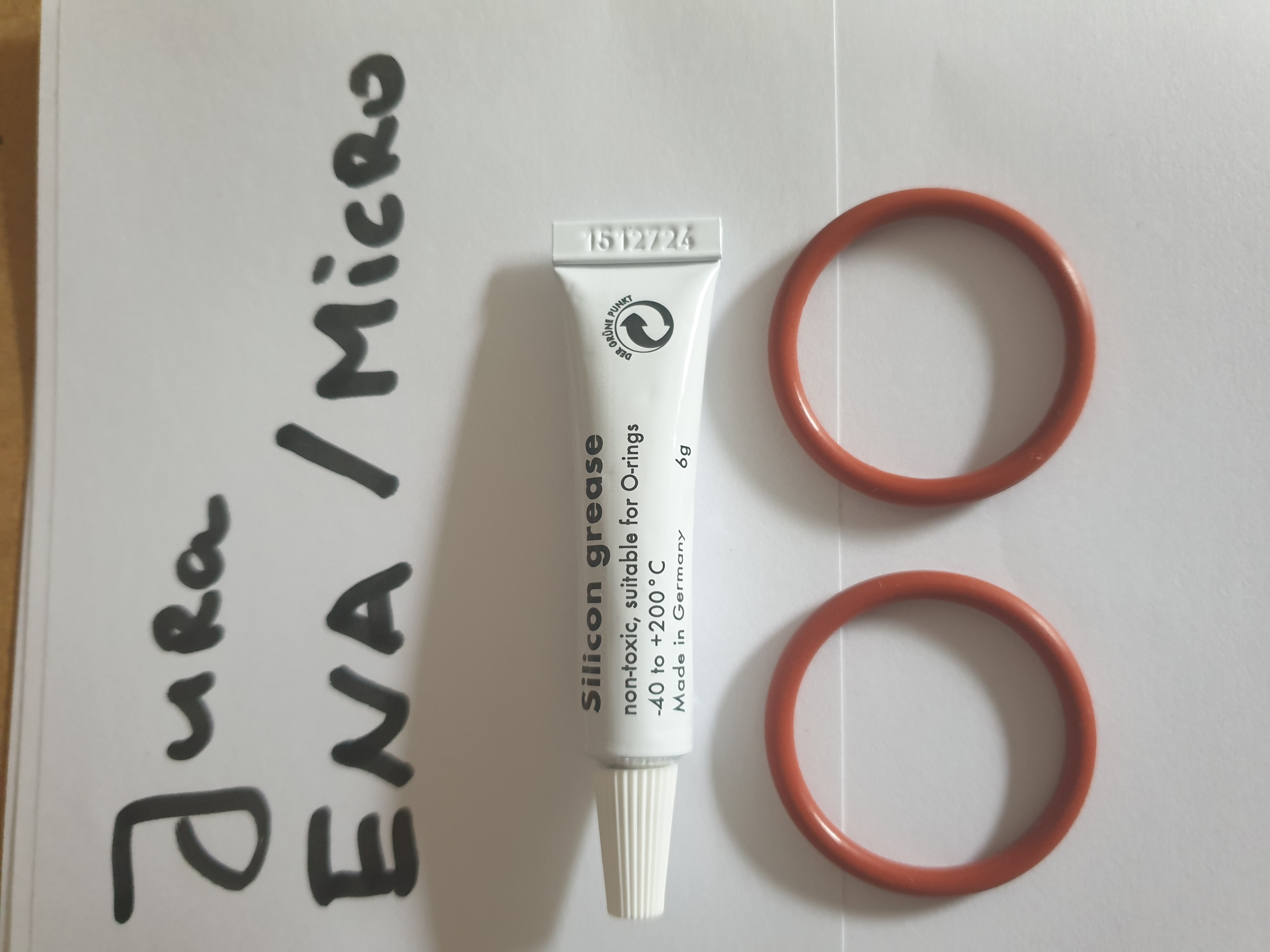 2x Jura O-ringen ENA Micro zetgroep + siliconenvet 6 gram