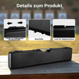 Wapenkoffer | geweerkoffer - 97,8 × 42 × 17,3 cm - IP67 | schuimrubber