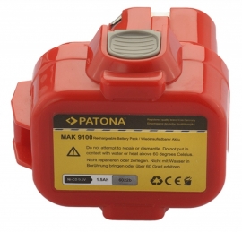 6022 Accu voor Makita 192019-4 / 192531-8 / 192534-A  1500mAh 9.6V Ni-CD