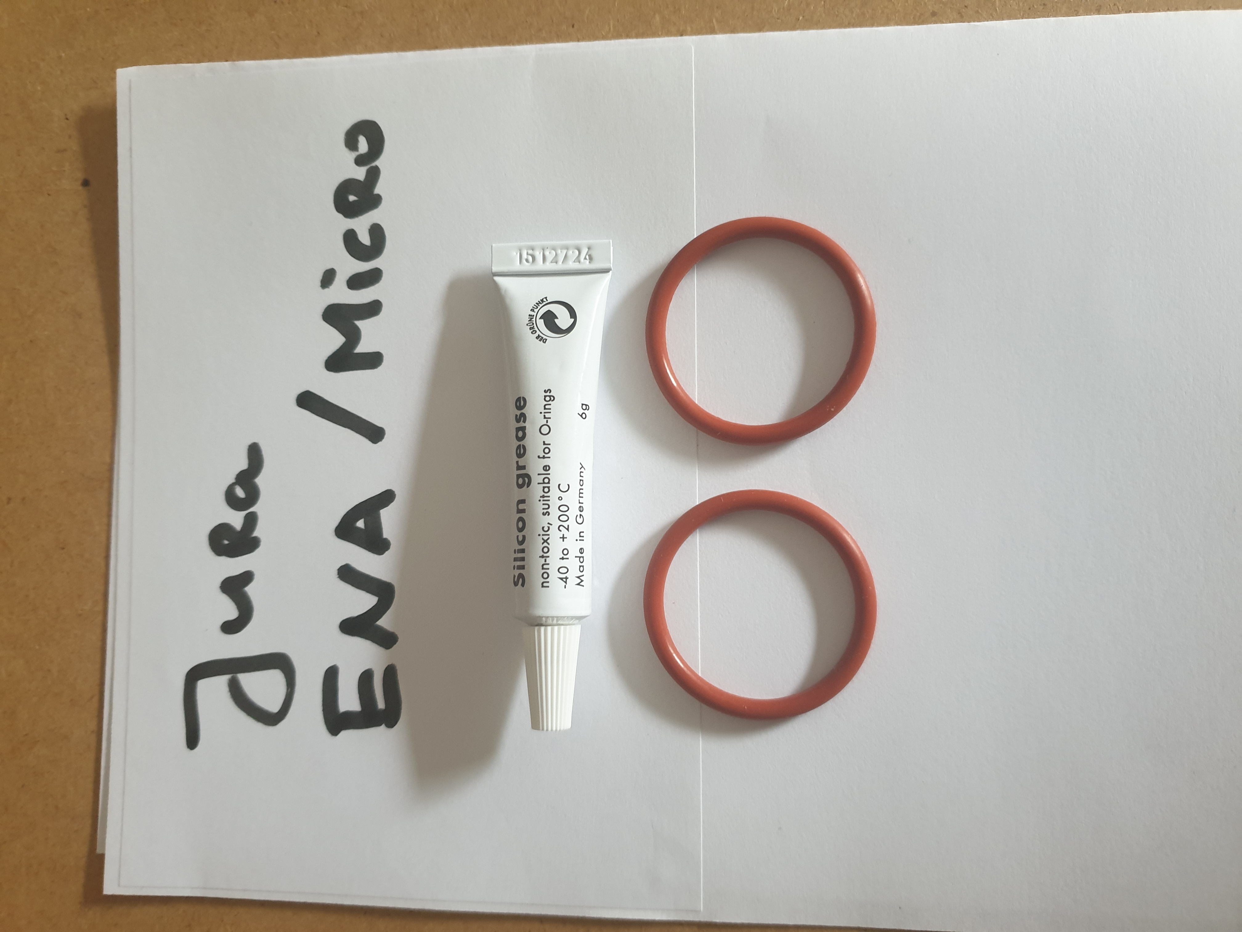 2x Jura O-ringen ENA Micro zetgroep + siliconenvet 6 gram