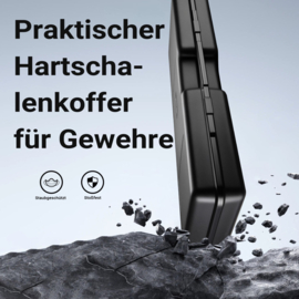 Wapenkoffer | geweerkoffer - 88 x 34 x 13,5 cm - hardcase | schuimvulling