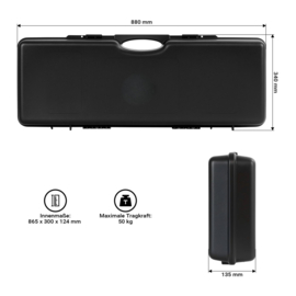 Wapenkoffer | geweerkoffer - 88 x 34 x 13,5 cm - hardcase | schuimvulling