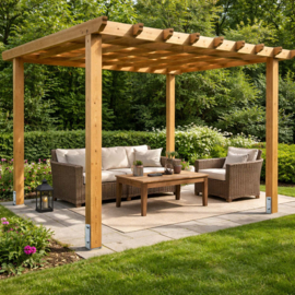 H-anker paaldrager | paalhouder 91 x 600 mm | verzinkt