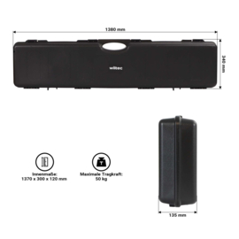 Wapenkoffer | geweerkoffer - 138 x 34 x 13,5 cm - hardcase | schuimvulling