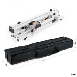 Aluminium campingtafel - vouwbaar | hoogte verstelbaar - 90x53cm