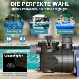 Zwembadpomp | filterpomp 10800l/u - 180W