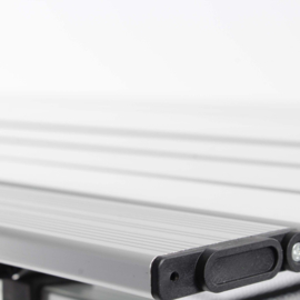Aluminium campingtafel - vouwbaar | hoogte verstelbaar - 90x53cm