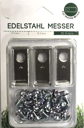 30x Mes Honda Miimo - RVS gehard | 0,5mm - incl. schroeven