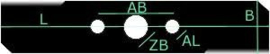 Mes voor Parkside PRMA 20-Li A1 (PRMA20-LiA1) | 31,5 cm + schroef