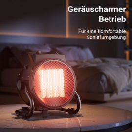 Keramische straalkachel 2000W | 3 standen | thermostaat | compact