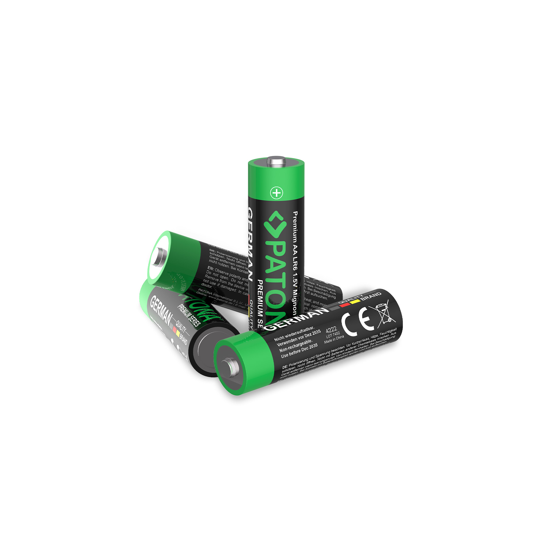 10x Premium Patona batterij AA - mignon LR06 | alkaline