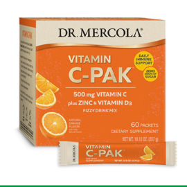 Vitamine C-PAK | Dr Mercola | 30 zakjes vitamine C, D en zink