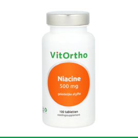 VitOrtho Niacine 500mg 100 tabletten geleidelijke afgifte