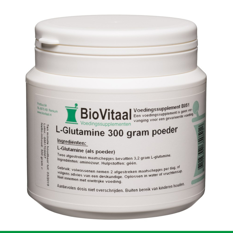 Biovitaal - Vera Supplements - L-Glutamine 300 gram poeder