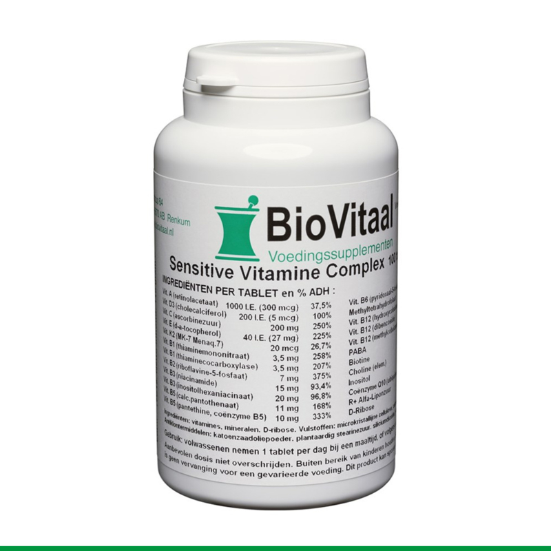Biovitaal - Vera Supplements - Sensitive Vitamine Complex 60 tabletten