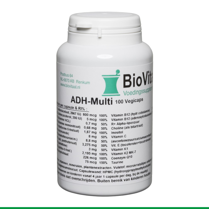 Biovitaal - Vera Supplements - ADH Multi 100 vegetarische capsules