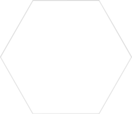 Basis White Hexagon 22x25cm