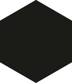 Hexagon black 17,5x20,2cm