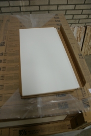 Wandtegel wit mat, gerectificeerd, 30x60cm