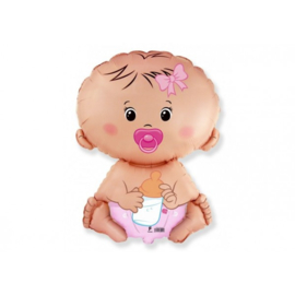 Folieballon Baby Girl Pink - FX24"/60cm  Art.nr: 901752