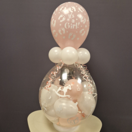 kadoballon geboorte meisje #2