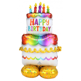 Airloonz - Birthday Cake - 68 x 134 cm