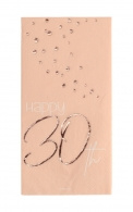 Servetten Happy 30th elegant blush