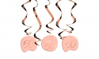 Hangdecoratie Elegant Blush 50 jaar 5 stuks