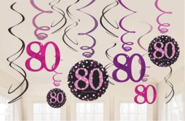 Hangslingers Sparkling Pink 80 jaar