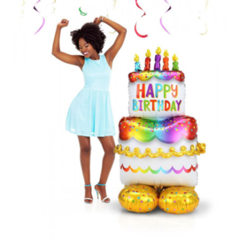 Airloonz - Birthday Cake - 68 x 134 cm