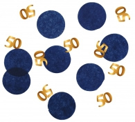 Confetti Elegant True Blue 50 jaar