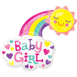 girl happy sun 76x76cmcm Art.nr: 34054