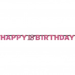 Letterslinger Sparkling Pink 18 jaar