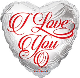 I Love You folieballon 46cm