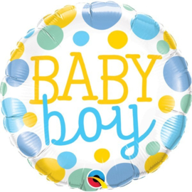 Baby Boy Dots - Q18"/45cm  Artikelnummer: 55385