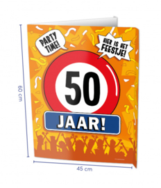 Raambord 50 jaar (Window sign)