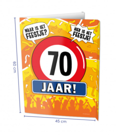 Raambord 70 jaar (Window sign)