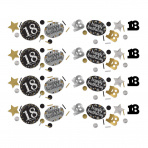 Confetti 18 jaar Sparkling Gold
