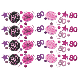 Confetti 80 jaar Sparkling Pink