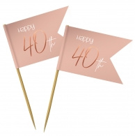 prikkers 40 jaar elegant blush