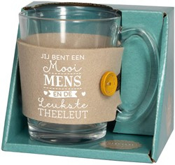 Theeglas - Mooi mens