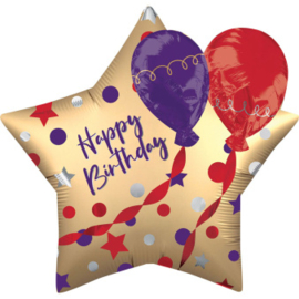 Multi-balloon EZ-Fill Satin Birthday Balloons