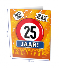 Raambord 25 jaar (Window sign)