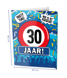 Raambord 30 jaar (Window sign)