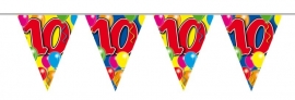 Vlaggenlijn, Slinger Balloons 10 Jaar /10Mtr