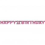 Letterslinger Sparkling Pink 21 jaar