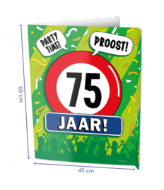 Raambord 75 jaar (Window sign)