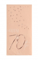 Servetten Happy 70th elegant blush